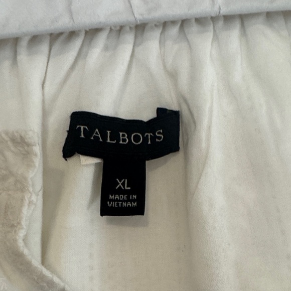 Talbots White Long Sleeve Women's Top - Picture 6 of 7